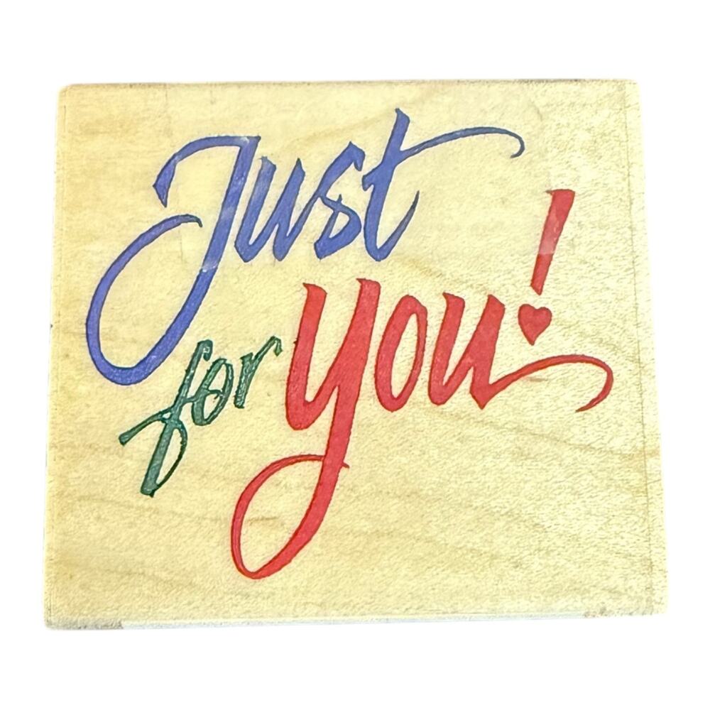 All Night Media Posh Impressions Just For You! 550-E05 Rubber Stamp